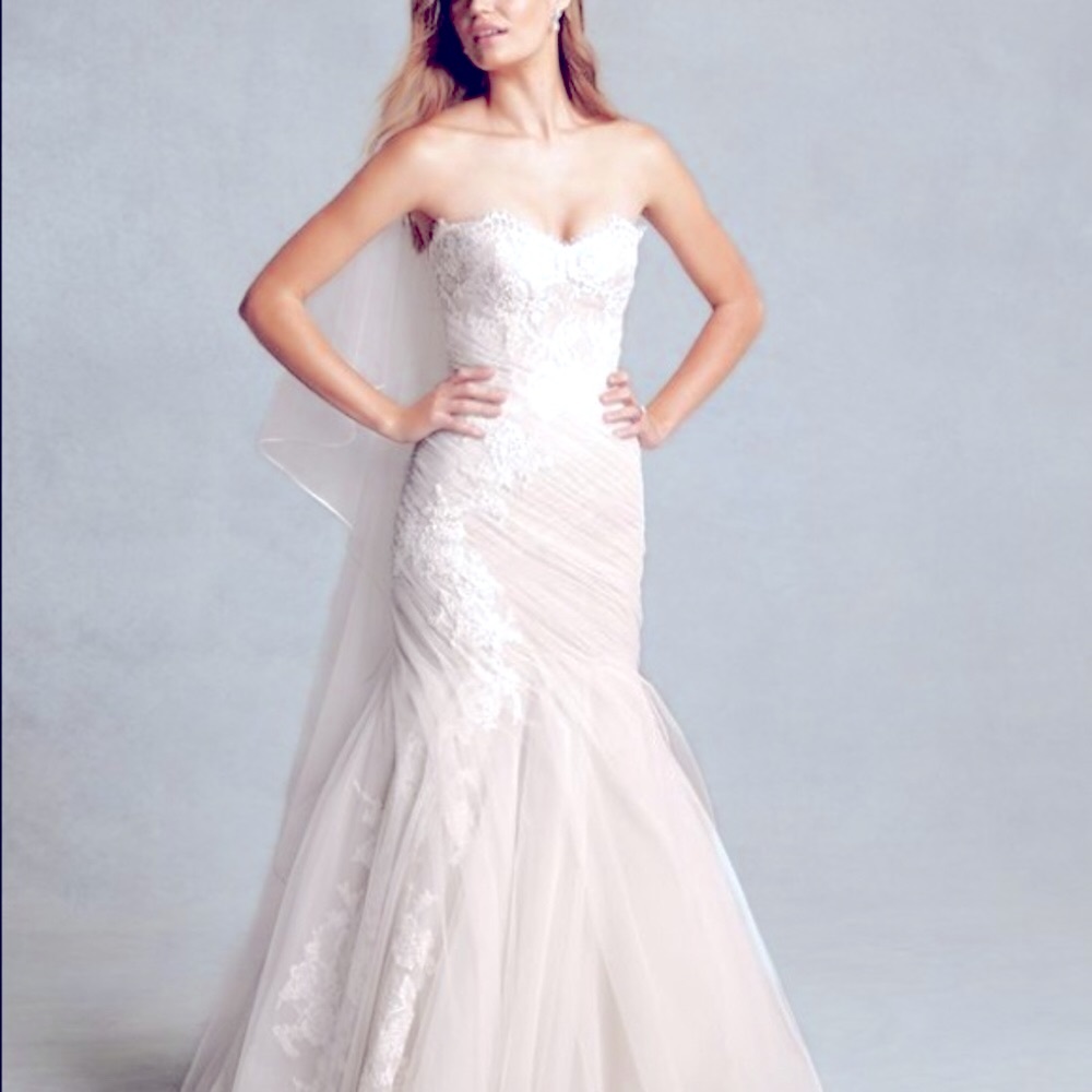 NWT - DESIGNER GOWN 4 PETITE BRIDE!! Monique L’huillier Wedding Gown Bliss 1516